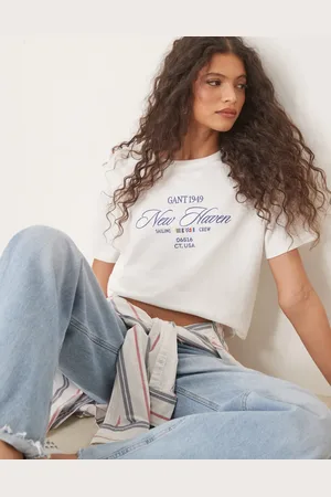 GANT Embroided 1949 logo t-shirt in