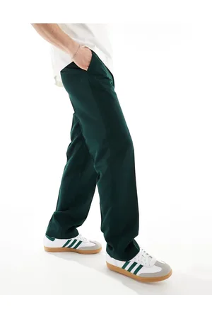 ASOS Smart straight leg trousers in forest