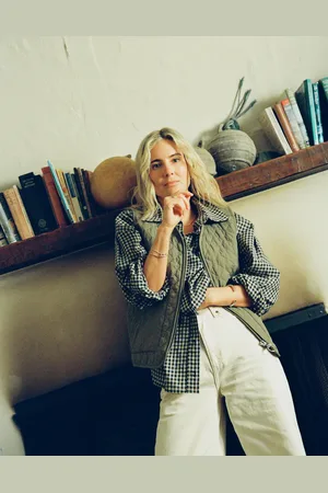 Barbour With Lucy Williams adaline shirt in dark sand/