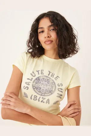 ASOS Baby tee ibiza sun graphic in