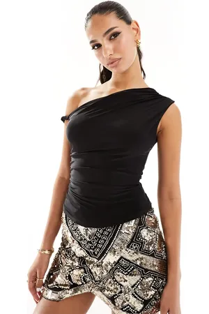 Kaiia Exclusive slinky off shoulder top in