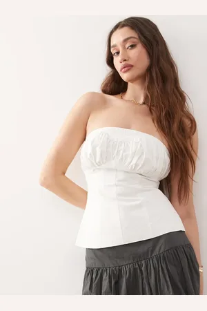 Amy Lynn Ziggy ruched bandeau top in
