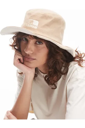 Laagam Cowboy serge logo hat in beige