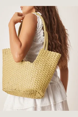 My Accessories Straw basket bag in