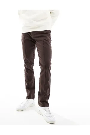 ASOS Slim chinos with pin tucks in