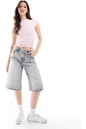 Stradivarius Denim jort in washed