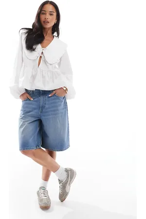 Cotton On Cotton On super baggy denim jort in haze
