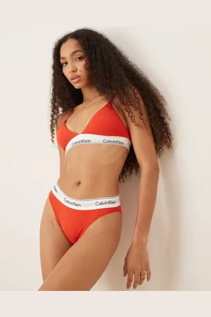 Calvin Klein Modern Cotton lightly lined triangle bralette in