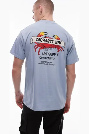 Carhartt Crab paint graphic t-shirt in dusky