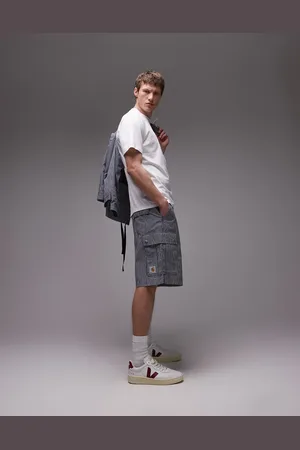 Carhartt Notus stripe shorts in blue