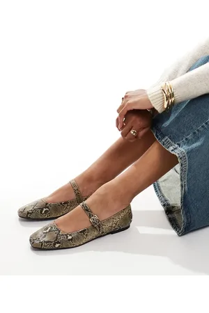 ASOS Lottie Mary Jane ballet in snake