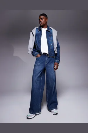 ASOS Co-ord super baggy jeans in mid wash