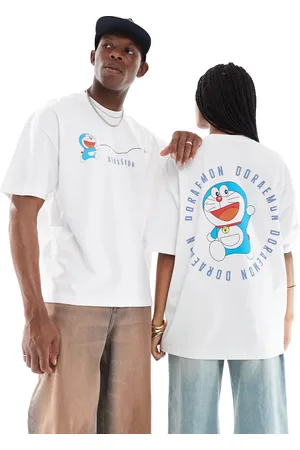 ASOS Unisex oversized t-shirt with Doraemon prints in