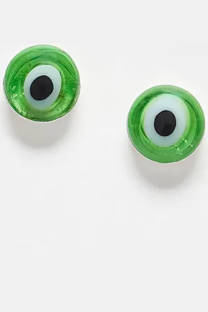 Kingsley Ryan Eye stud earrings in green