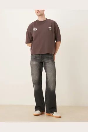 ASOS Wide flare jeans in vintage washed