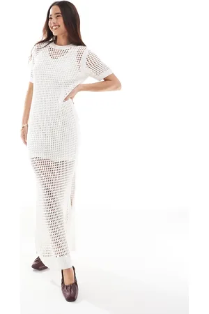 AllSaints Paloma crochet maxi dress in