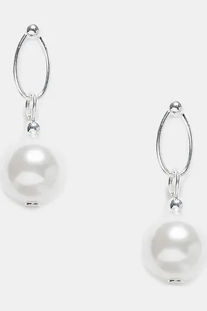 Kingsley Ryan Pearl drop earrings in sterling