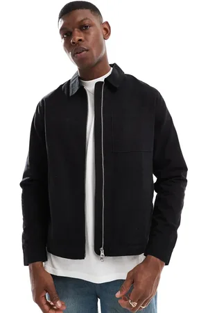 New Look Twill zip through jacket in