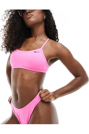 Nike Nike Essential racerback bikini top in playful
