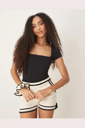 Free People Clean lines square neck baby tshirt in