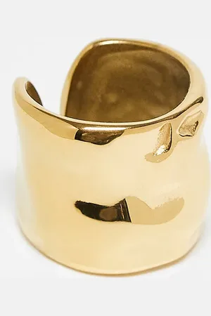 Neck On The Line Molten stainless steel ring in plated