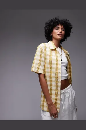 Topshop Resort shirt in textured check