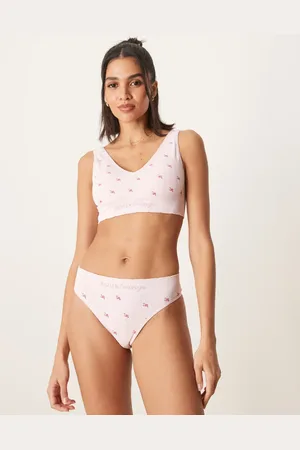 Boux Avenue Rose printed thong in
