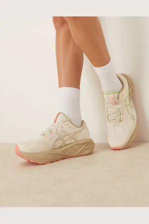 Asics Novablast 5 TR running trainers in cream and guava