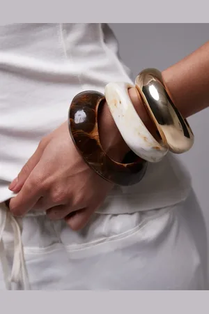 Topshop Brooks 3 pack of bangles in
