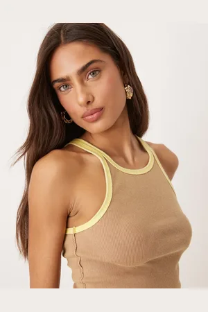 Free People Only one ringer tank top in praline