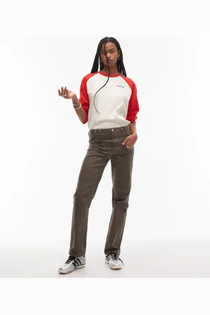 Résumé Resume straight leg trousers with contrast stitching in co-ord