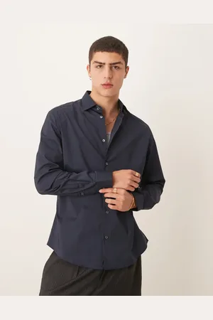MANGO Smart regular fit stretch cotton shirt in