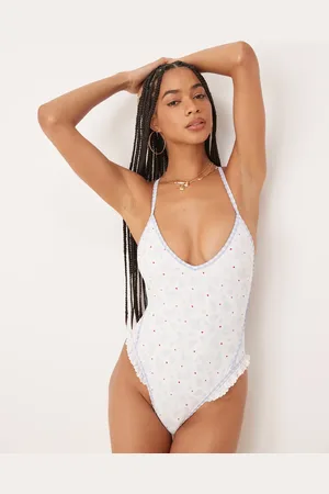 For Love & Lemons Strappy one piece swimsuit in floral