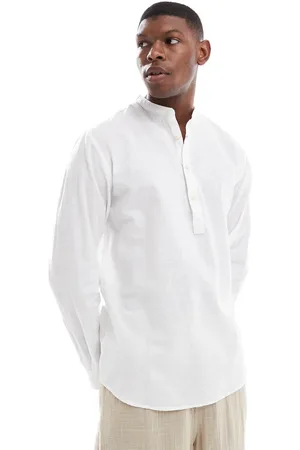 JACK & JONES Overhead linen shirt in