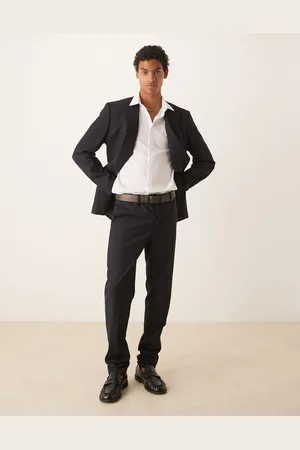 MANGO Slim fit suit trouser co-ord in