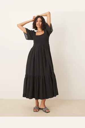 SELECTED Femme puff sleeve dress in