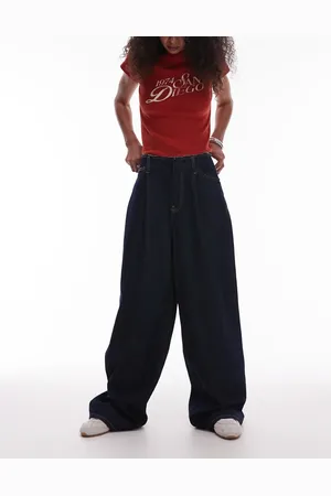 MANGO Maddy raw waistband low waisted jean in dark
