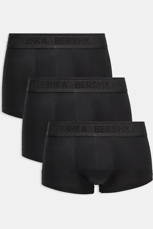 Bershka 3 pack boxers with contrast waistband in