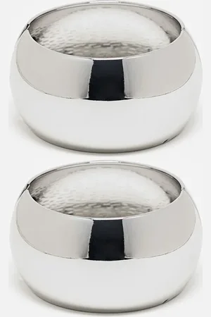 Reclaimed Big oversized bangle 2 pack in