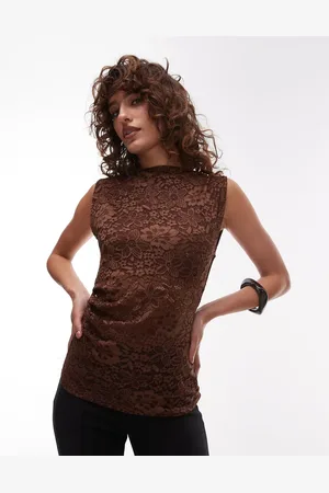 Topshop Lace tank top in