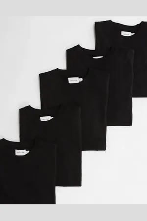 Topman 5 pack regular fit t-shirt in
