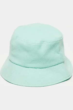 Reclaimed Unisex bucket hat in mint green towelling