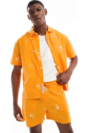 Native Youth Patchwork stitch detail shirt in