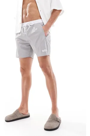 HUGO BOSS Boss Starfish swim short in and white