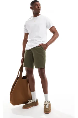 Farah Hawk twill shorts in khaki