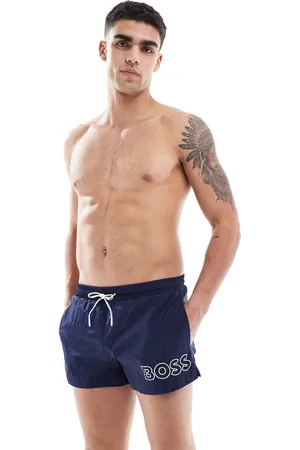 HUGO BOSS Boss Mooneye logo swim shorts in