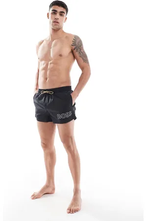 HUGO BOSS Boss Mooneye logo swim shorts in
