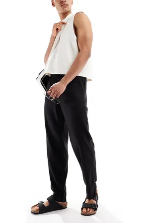 Threadbare Linen mix relaxed trouser in