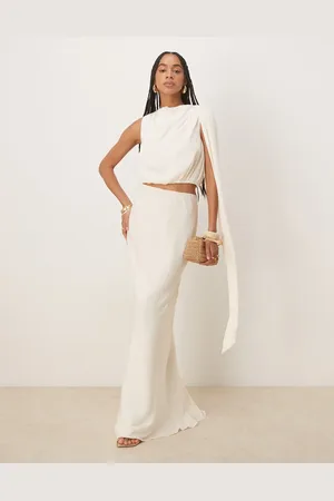 Six Stories Maxi skirt co-ord in cream