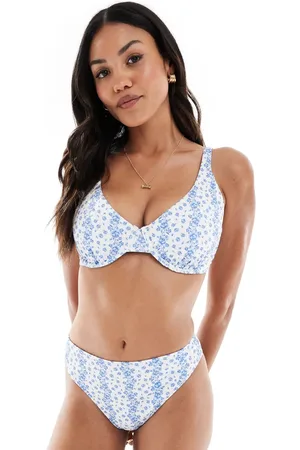 Hollister Curvy high waist cheeky bottom co-ord in floral print